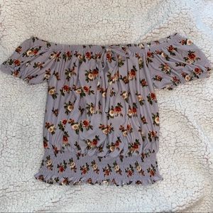 Off the Shoulder Floral Top